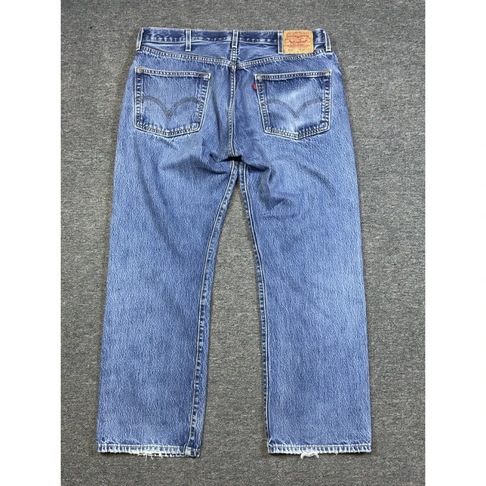 Levi's 501 Jeans Mens 38x30 Blue Denim Button Fly 2003 Y2K Made Guatemala